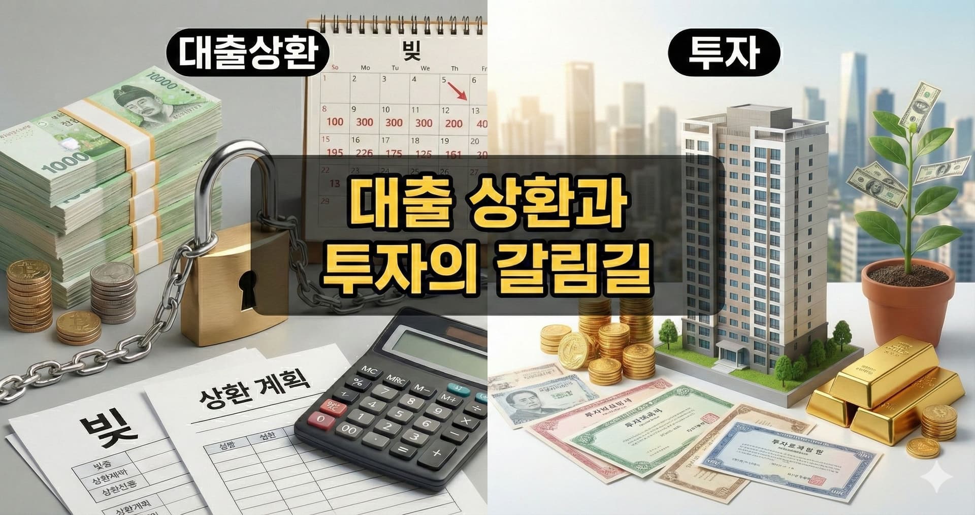 대출 상환과 투자의 갈림길