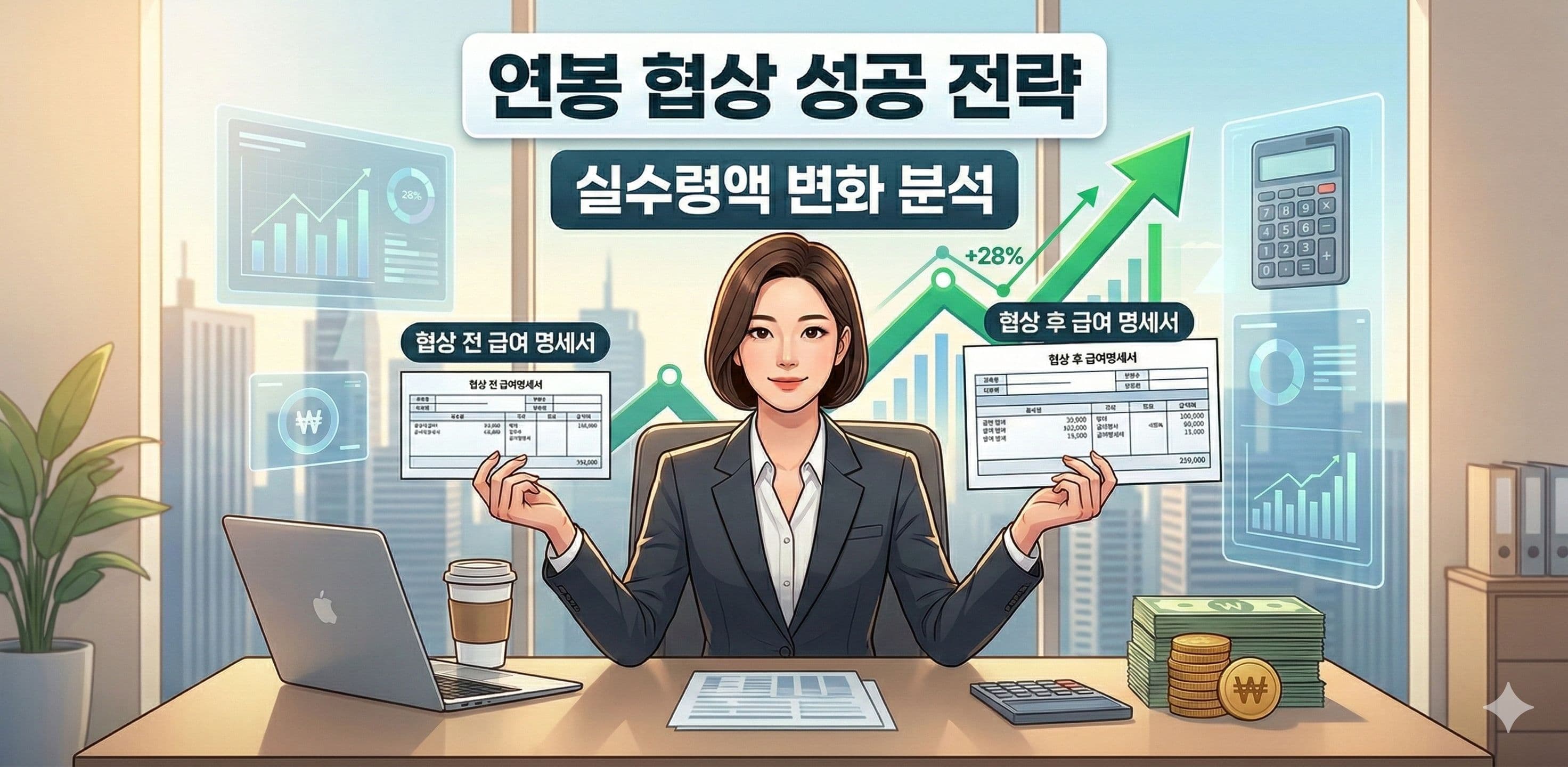 연봉 협상 전략 및 실수령액 변화 분석