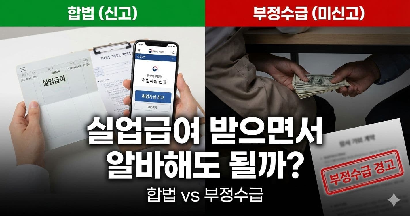 실업급여 받으면서 알바해도 될까?