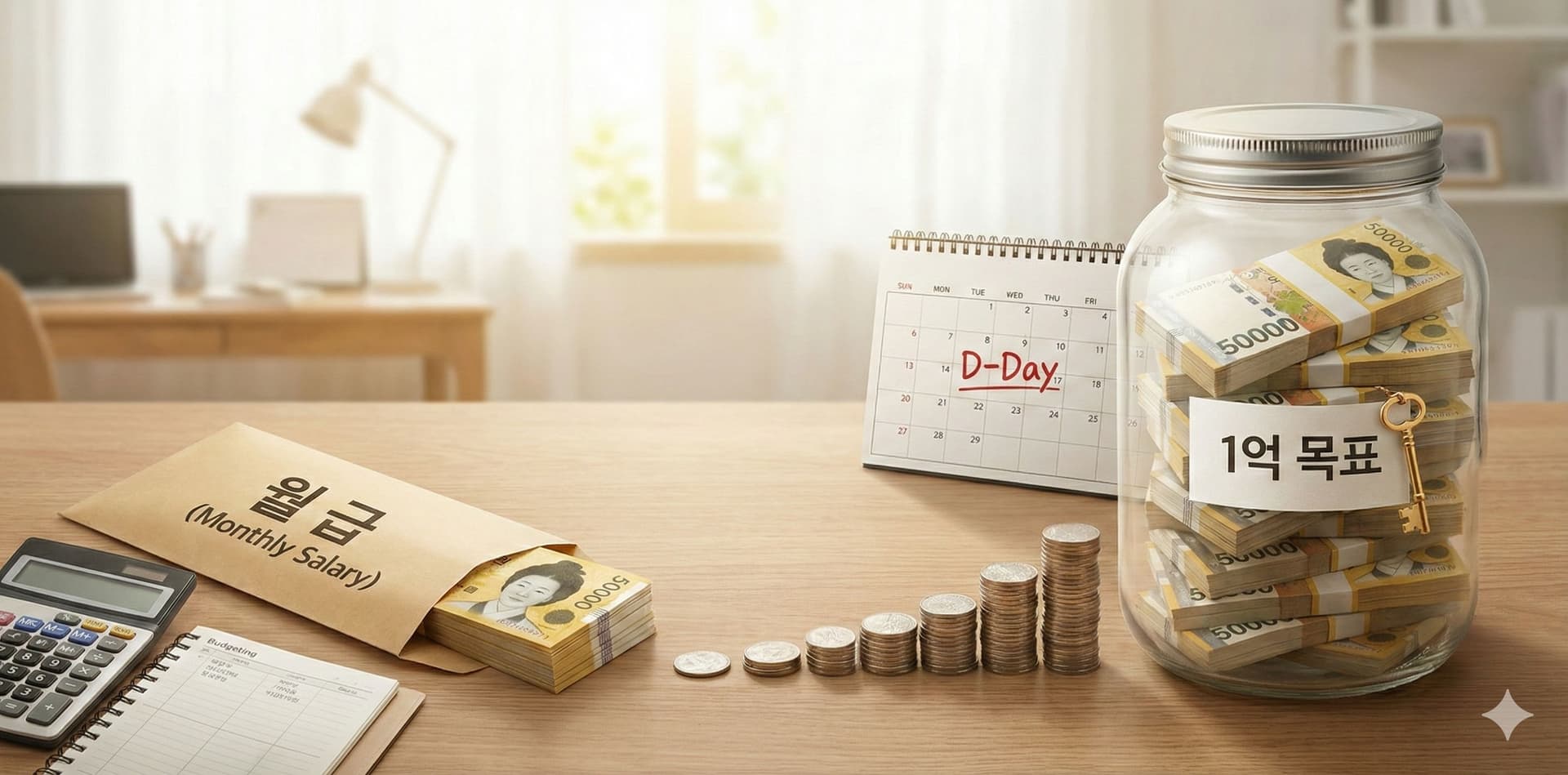 월급 200 기준 1억 모으기 기간 계산