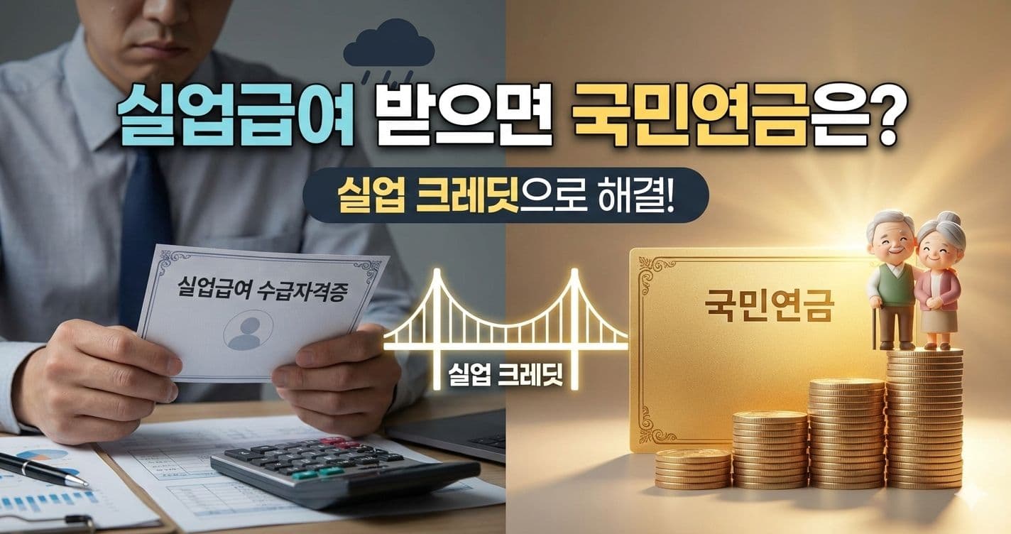 실업급여 받으면 국민연금은? 실업크레딧 가이드